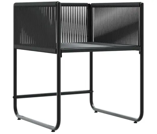 Dārza Krēsli Ar Spilveniem 4 Gab. Melna Polietilēna Rotangpalma Vidaxl