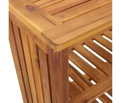 Dārza Skapis Ar Plauktu Brūna 75 X 35 X 70Cm Masīvkoks Akācija Vidaxl