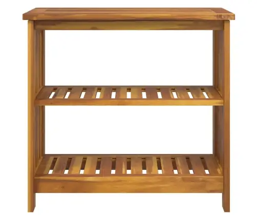 Dārza Skapis Ar Plauktu Brūna 75 X 35 X 70Cm Masīvkoks Akācija Vidaxl