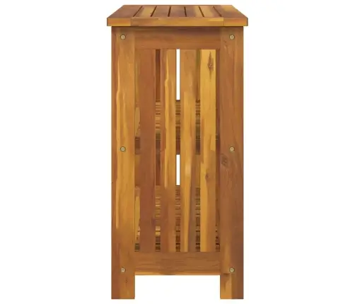 Dārza Skapis Ar Plauktu Brūna 75 X 35 X 70Cm Masīvkoks Akācija Vidaxl