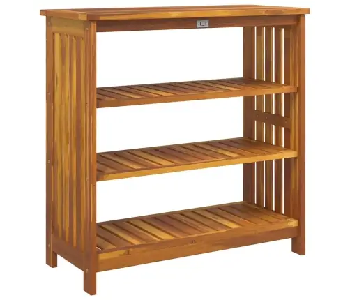 Dārza Skapis Ar Plauktu Brūna 75 X 35 X 70Cm Masīvkoks Akācija Vidaxl