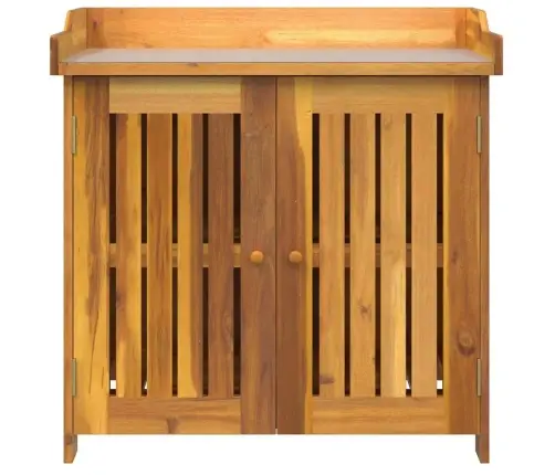 Dārza Skapis Brūna 78 X 36.5 X 78Cm Masīvkoks Akācija Vidaxl