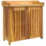 Dārza Skapis Brūna 78 X 36.5 X 78Cm Masīvkoks Akācija Vidaxl