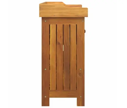 Dārza Skapis Brūna 78 X 36.5 X 78Cm Masīvkoks Akācija Vidaxl