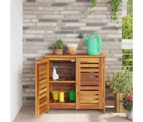 Sodo Spinta Natūrali 75 X 35 X 70Cm Kietos Akacijos Mediena