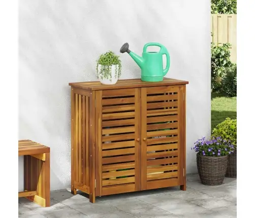 Dārza Skapis Brūna 78 X 36.5 X 78Cm Masīvkoks Akācija Vidaxl