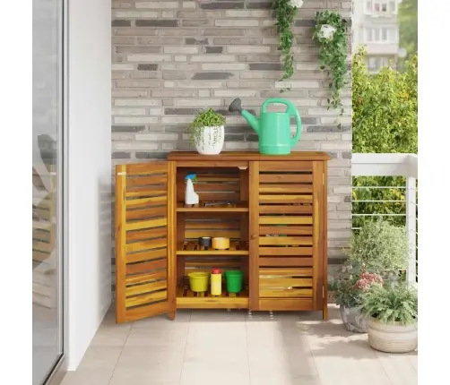 Dārza Skapis Brūna 78 X 36.5 X 78Cm Masīvkoks Akācija Vidaxl