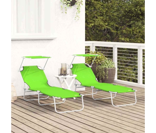 Saulės Gultas 2-Asmuo 2 Pcs Žalia 58 X 188 X 77 Cm Audinys