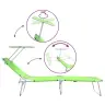 Lamamistool 2-Isik 2 Pcs Roheline 58 X 188 X 77Cm Kangas