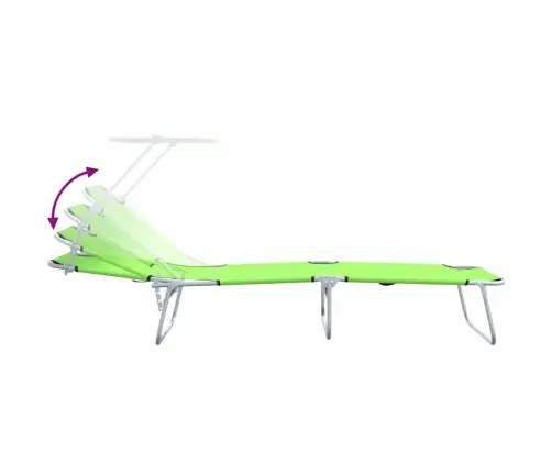 Lamamistool 2-Isik 2 Pcs Roheline 58 X 188 X 77Cm Kangas