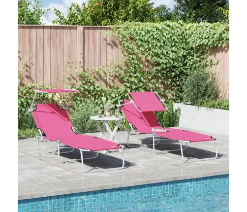 Lamamistool 2 Pcs Roosa 58 X 188 X 77Cm Polüester