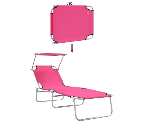 Lamamistool 2 Pcs Roosa 58 X 188 X 77Cm Polüester