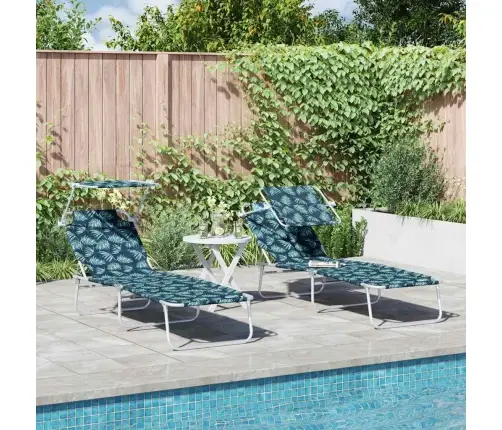 Lamamistool 2-Isik 2 Pcs Roheline 58 X 188 X 77Cm Kangas