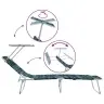 Lamamistool 2-Isik 2 Pcs Roheline 58 X 188 X 77Cm Kangas