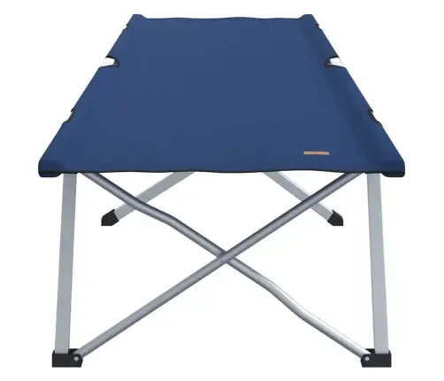 Salokamā Kempinga Gulta Zila Metāls, Audums Standarta Salokāma Vidaxl