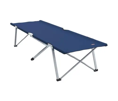 Salokamā Kempinga Gulta Zila Metāls, Audums Standarta Salokāma Vidaxl