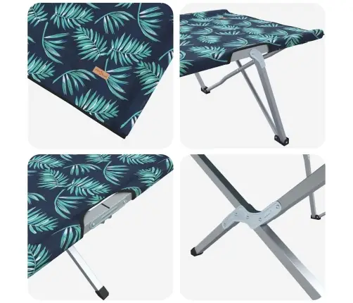 Kokkupandav Telkimise Voodi Leht Mets 194 X 62,5 X 42,5 Cm