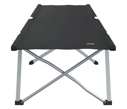 Sulankstoma Kempingo Lova 2 Pcs Juoda 194 X 62.5 X 42.5 Cm