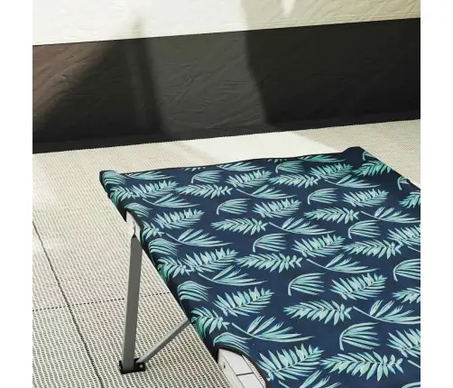 Saliekamās Kempinga Gultas 2 Gab. Ar Nesamaksājamo Somiņu, Ziedu Raksts, 600D Oxford Audums Vidaxl