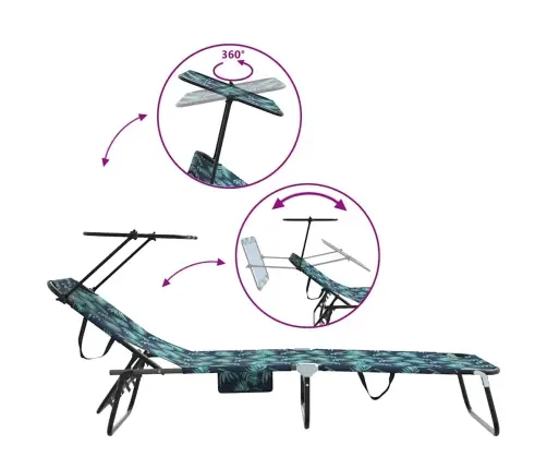 Kokkupandav Lamamistool Padjaga Roheline 56 X 190 X 81Cm Kangas