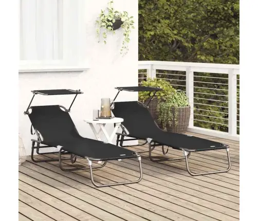 Sulankstomas Gultas 2-Asmuo 2 Pcs Juoda 56 X 190 X 81Cm Audinys