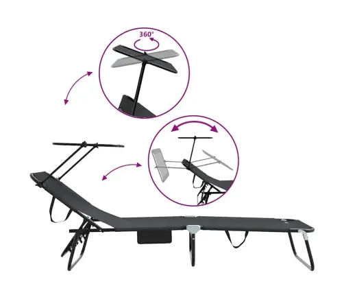 Sulankstomas Gultas 2-Asmuo 2 Pcs Juoda 56 X 190 X 81Cm Audinys