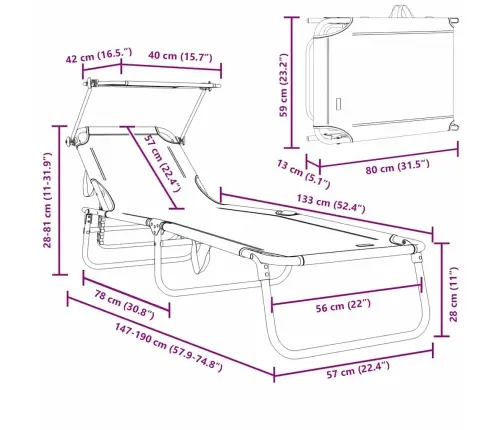 Sulankstomas Gultas 2-Asmuo 2 Pcs Juoda 56 X 190 X 81Cm Audinys