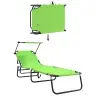 Kokkupandav Lamamistool 2 Pcs Roheline 56 X 190 X 81Cm Kangas