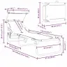 Kokkupandav Lamamistool 2 Pcs Roheline 56 X 190 X 81Cm Kangas