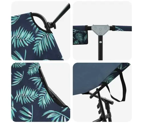 Kokkupandav Lamamistool 2 Pcs Roheline 56 X 190 X 81Cm Kangas Kokkupandav Lamamistool 2 Pcs Roheline 56 X 190 X 81Cm Kangas