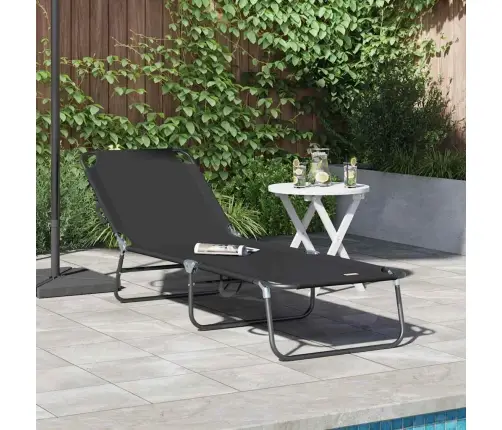 Salokāms Sauļošanās Krēsls, Pārnēsājams, Melns, 600D Oxford Audums Vidaxl Salokāms Sauļošanās Krēsls, Pārnēsājams, Melns, 600D Oxford Audums Vidaxl