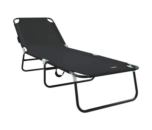 Salokāms Sauļošanās Krēsls, Pārnēsājams, Melns, 600D Oxford Audums Vidaxl Salokāms Sauļošanās Krēsls, Pārnēsājams, Melns, 600D Oxford Audums Vidaxl