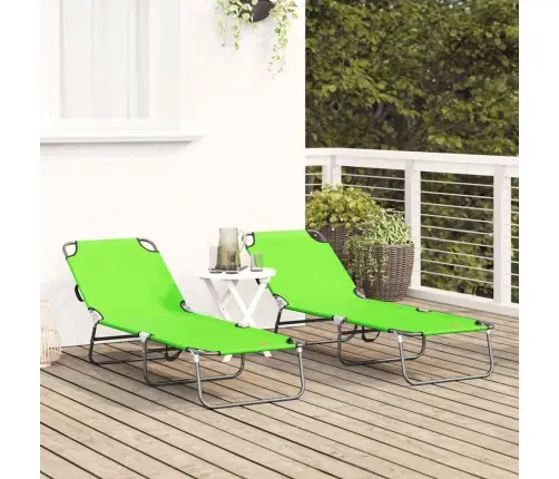 Sulankstomas Gultas 2-Asmuo 2 Pcs Žalia 56 X 189 X 87Cm Audinys