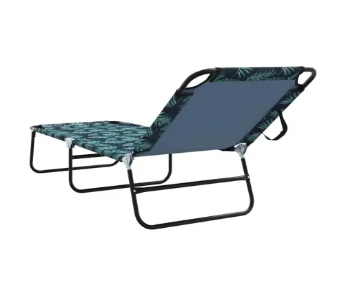 Saliekamais Sauļošanās Krēsls 2 Pcs Zaļa 56 X 189 X 87Cm Audums Vidaxl