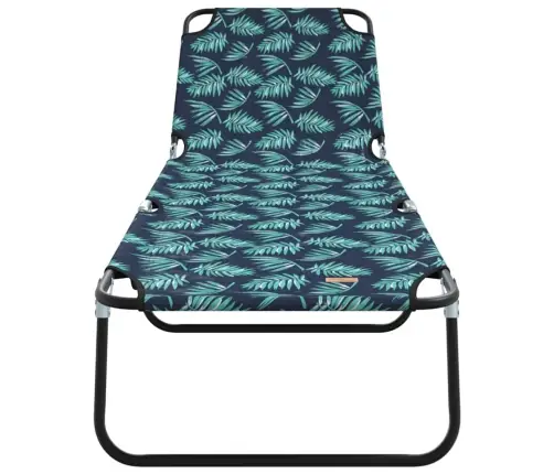 Saliekamais Sauļošanās Krēsls 2 Pcs Zaļa 56 X 189 X 87Cm Audums Vidaxl