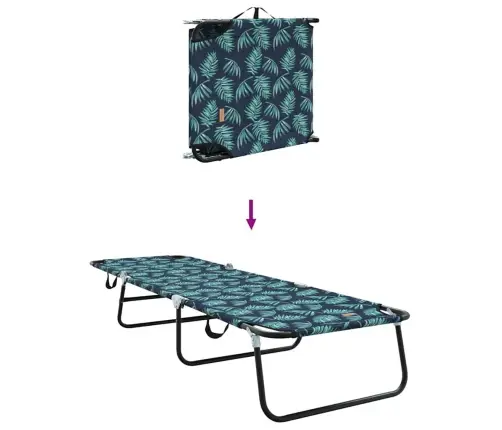 Saliekamais Sauļošanās Krēsls 2 Pcs Zaļa 56 X 189 X 87Cm Audums Vidaxl