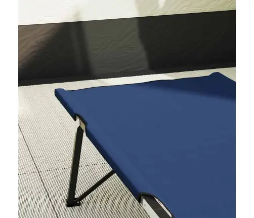 Saliekamā Saulainā Gulta Ar Nēsāšanas Somu Zila 600D Oxford Audums Vidaxl