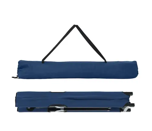 Saliekamā Saulainā Gulta Ar Nēsāšanas Somu Zila 600D Oxford Audums Vidaxl