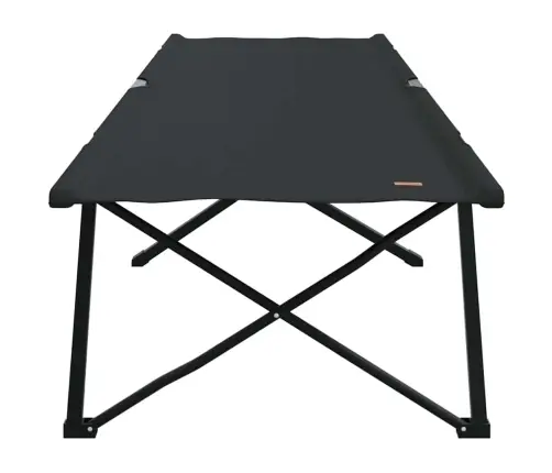 Saliekamā Saules Gulta Ar Nēsāšanas Maisiņu Melna 600D Oksforda Audums Vidaxl