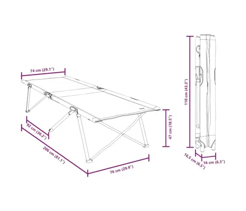 Salokama Sauļošanās Gulta Ar Somu, Lapu Raksts, 600D Oxford Audums Vidaxl