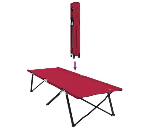 Salokamās Saules Gultas Ar Nēsājamām Somām 2 Gabali Sarkans 600D Oxford Audums Vidaxl