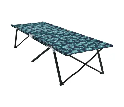 Saliekamas Saules Gultas Ar Somām 2 Gab. Lapu Raksts 600D Oxford Audums Vidaxl