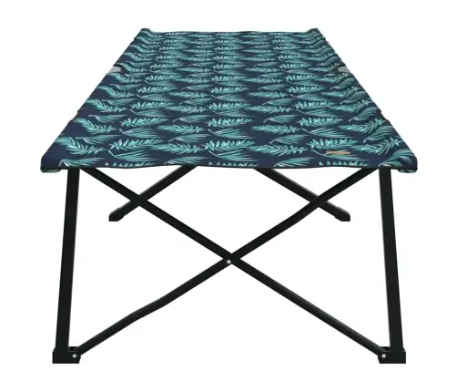 Saliekamas Saules Gultas Ar Somām 2 Gab. Lapu Raksts 600D Oxford Audums Vidaxl