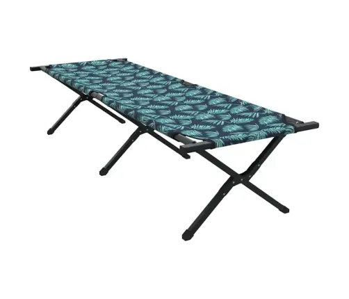 Salokamā Saules Gulta Ar Pārnēsāšanas Somu Lapu Raksts 600D Oxford Vidaxl