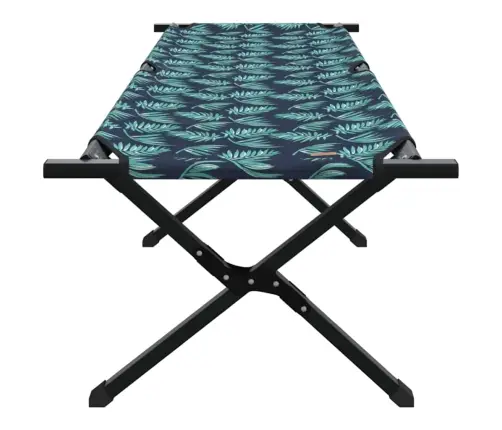 Salokamā Saules Gulta Ar Pārnēsāšanas Somu Lapu Raksts 600D Oxford Vidaxl