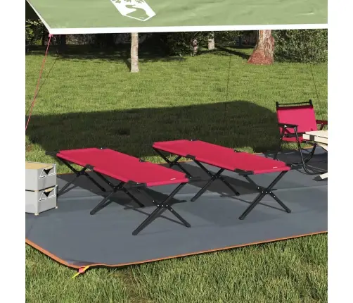 Salokāmas Saules Gultas 2 Gab. Ar Pārvadāšanas Maisiņu Sarktā 600D Oxford Audumā Vidaxl