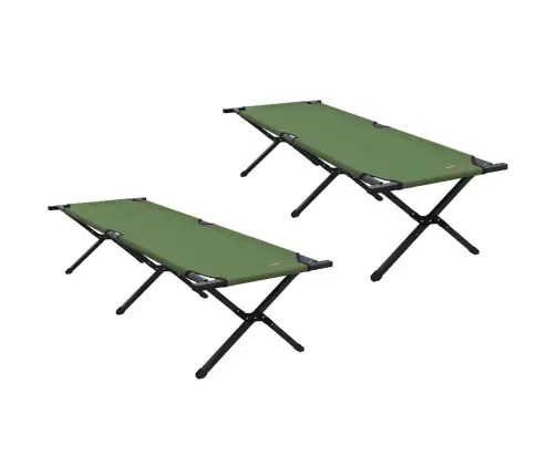 Saliekamās Sauļošanās Gultas 2 Gb Ar Pārnēsāšanas Somu Spilgtā Dzeltenā 600D Oksfords Vidaxl