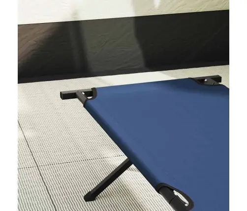 Saliekama Gulta Ar Ceļojuma Maisu Zila 600D Oxford Audums Vidaxl