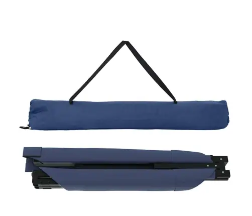 Saliekama Gulta Ar Ceļojuma Maisu Zila 600D Oxford Audums Vidaxl