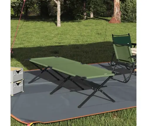 Saliekamā Sauļošanās Gulta Ar Pārvadāšanas Somu Dzeltenā 600D Oxford Auduma Vidaxl